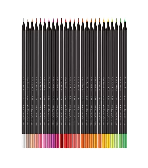 Faber-Castell Color Pencil, EcoPencil Supersoft, 1207100SOFT, 100 Colors