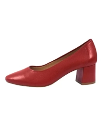 Scarpin Couro Vermelho 