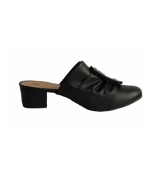 Mule Preto Com Fivela