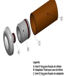 Adaptador Led L25mm P/ L50mm  Tholz *08958*