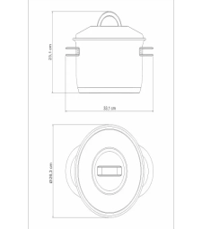 Caldeirão Inox 24cm Solar - Tramontina
