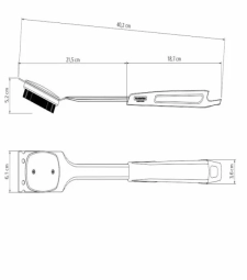 Escova Limpa Grelha Inox 40cm Black- Tramontina