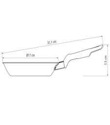 Frigideira Antiaderente 16cm Loreto Grafite - Tramontina