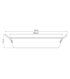 Paellera Teflon 34cm Loreto Grafite - Tramontina