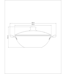 Panela Antiaderente Wok 36cm Paris Vermelha - Tramontina