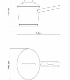 Panela Inox Alta 16cm Allegra - Tramontina