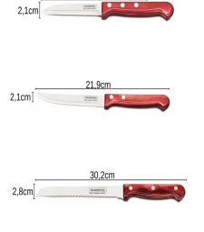 Conjunto Faqueiro Churrasco Cepo 6 Peças Polywood - Tramontina