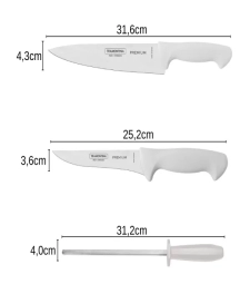 Conjunto Facas 3 Peças Premium Harmonia - Tramontina