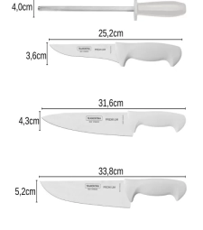 Conjunto Facas Inox 4 Peças Premium - Tramontina