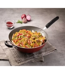 Frigideira Antiaderente Wok 36cm Vermelha Loreto - Tramontina