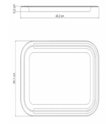 Bandeja Inox 30x42cm Ciclo - Tramontina