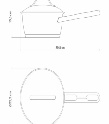 Panela Inox 20cm Allegra - Tramontina