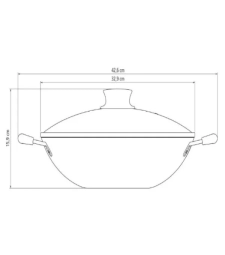 Panela Wok Antiaderente 32cm Paris Vermelha - Tramontina