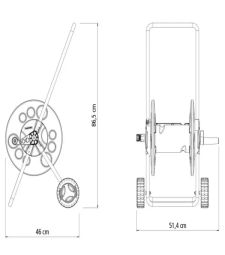 Enrolador De Mangueira Com Rodinhas - Tramontina