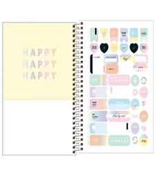 Planner Espiral Happy Verde 2021 - Tilibra - 307041