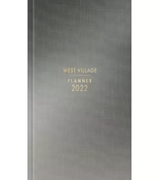 Planner Costurado West Village Metalizado 2022 - Tilibra - 179841