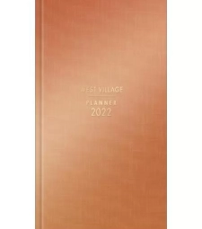 Planner Costurado West Village Metalizado 2022 - Tilibra - 179841