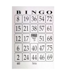 Cartela De Bingo Com 100 Folhas Colorido - Denigraf