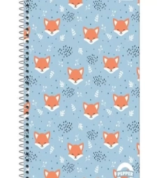 Caderno Espiral UniversitÁrio Pepper Feminino 80 Folhas - Tilibra - 179914