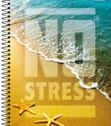 Caderno Espiral Univ 10 MatÉrias Capa Dura 200fls No Stress - Tilibra