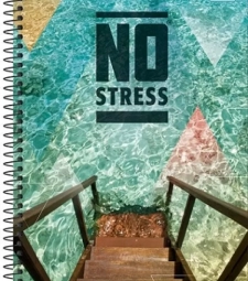 Caderno Espiral Univ 10 MatÉrias Capa Dura 200fls No Stress - Tilibra