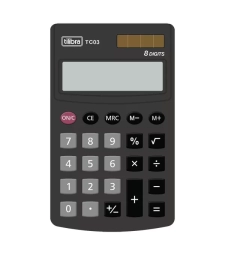 Calculadora De Bolso 8 DÍgitos Preto - Tilibra - Tc03