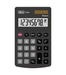 Calculadora De Bolso 8 DÍgitos Preto - Tilibra - Tc03