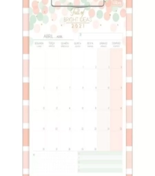 CalendÁrio Planner Prancheta Soho 2021 - Tilibra - 291200