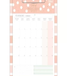 CalendÁrio Planner Prancheta Soho 2021 - Tilibra - 291200