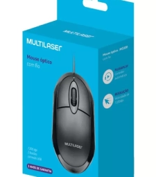 Mouse Com Fio Box Preto Usb - Multilaser - Mo300