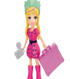 Boneca Polly Pocket Kit Fashion De Viagem - Mattel - Gft92